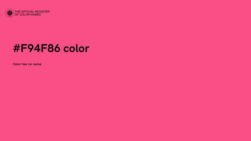 #F94F86 color image
