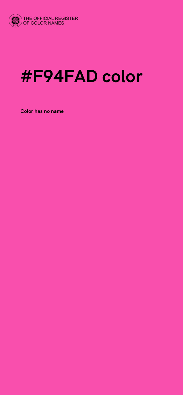 #F94FAD color image