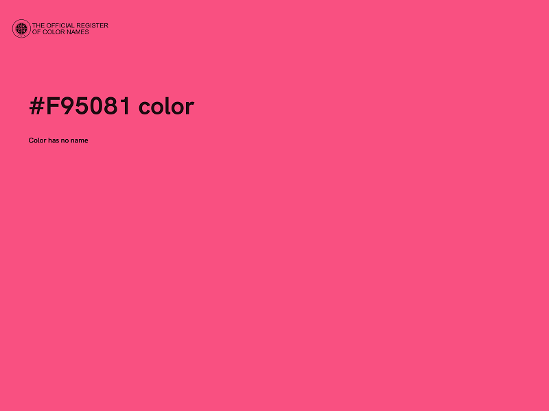 #F95081 color image