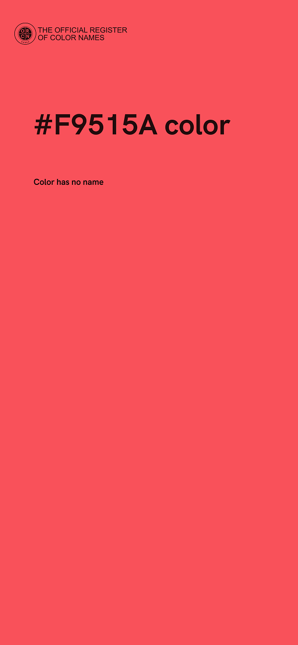 #F9515A color image