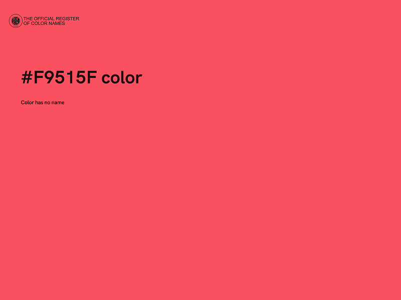 #F9515F color image