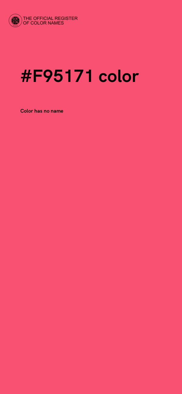 #F95171 color image