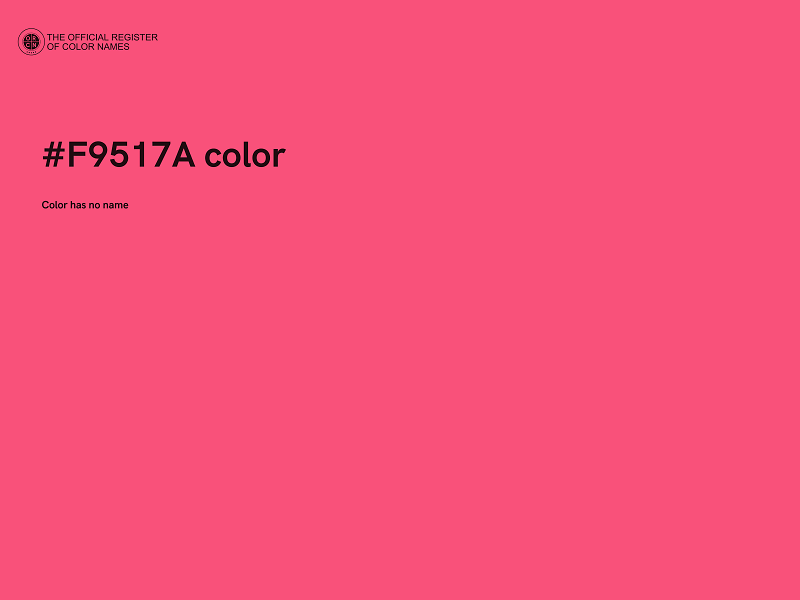 #F9517A color image