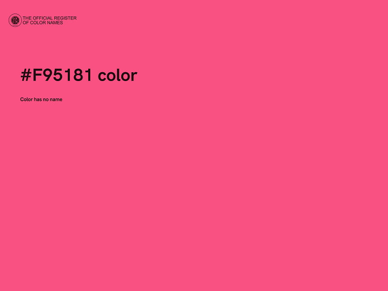 #F95181 color image