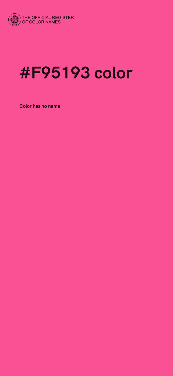 #F95193 color image