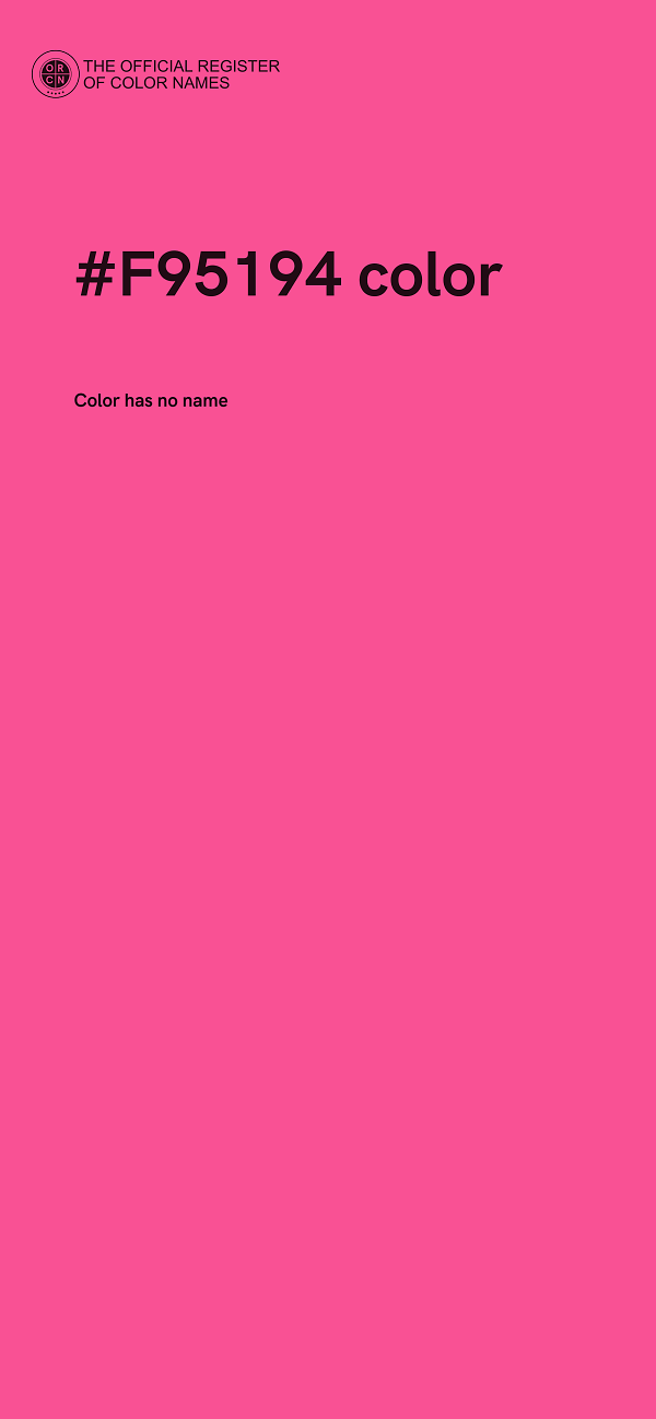 #F95194 color image
