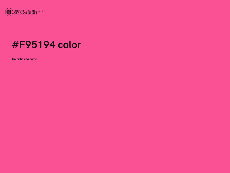 #F95194 color image