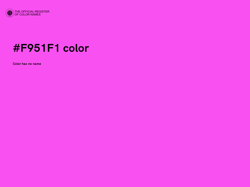 #F951F1 color image
