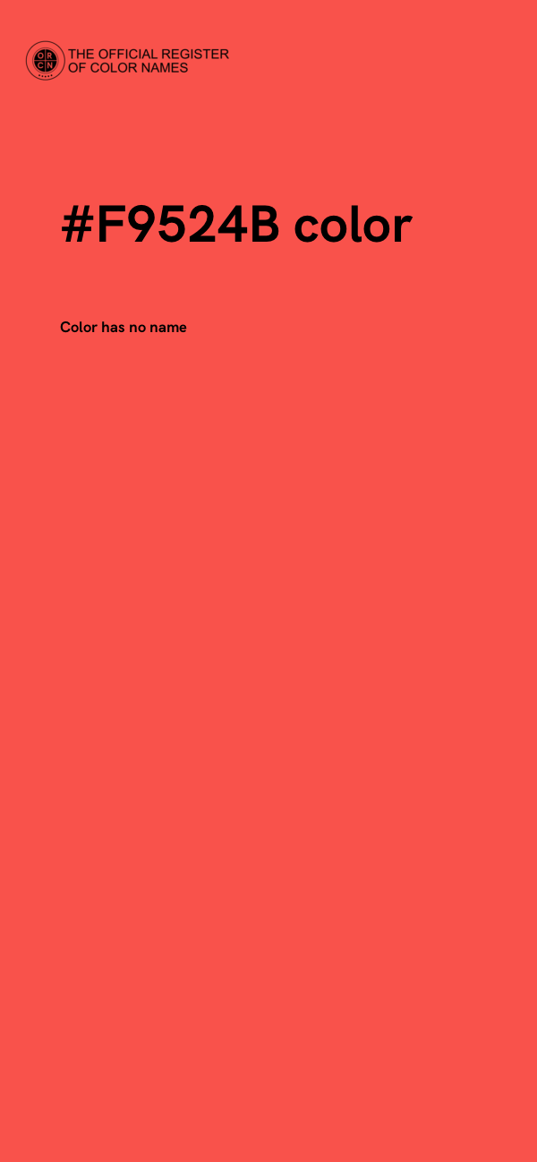 #F9524B color image