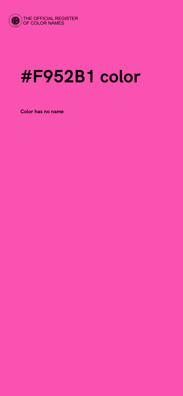 #F952B1 color image