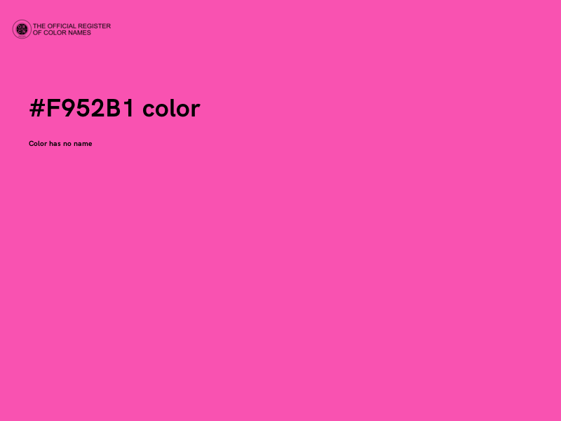 #F952B1 color image