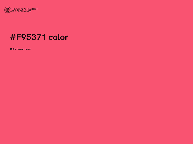 #F95371 color image