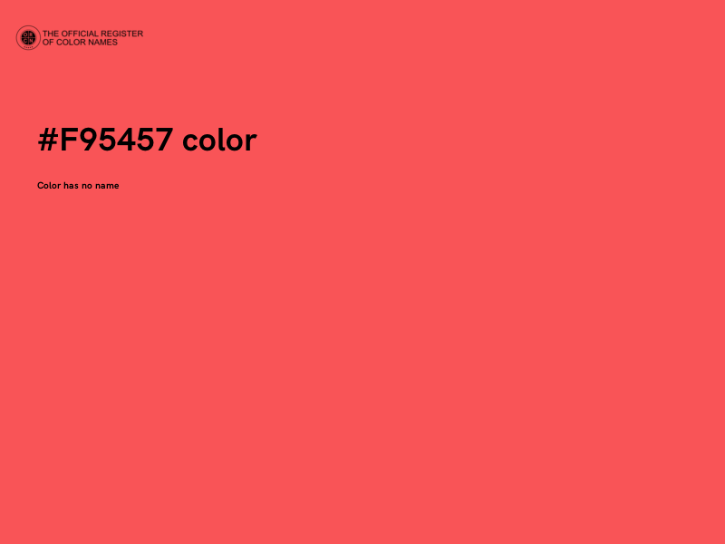 #F95457 color image