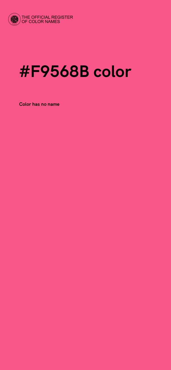#F9568B color image