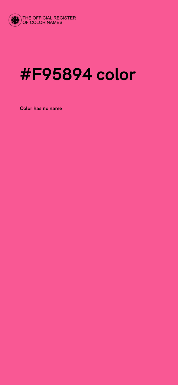 #F95894 color image