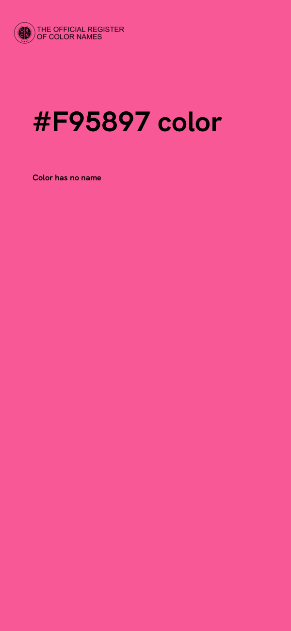 #F95897 color image