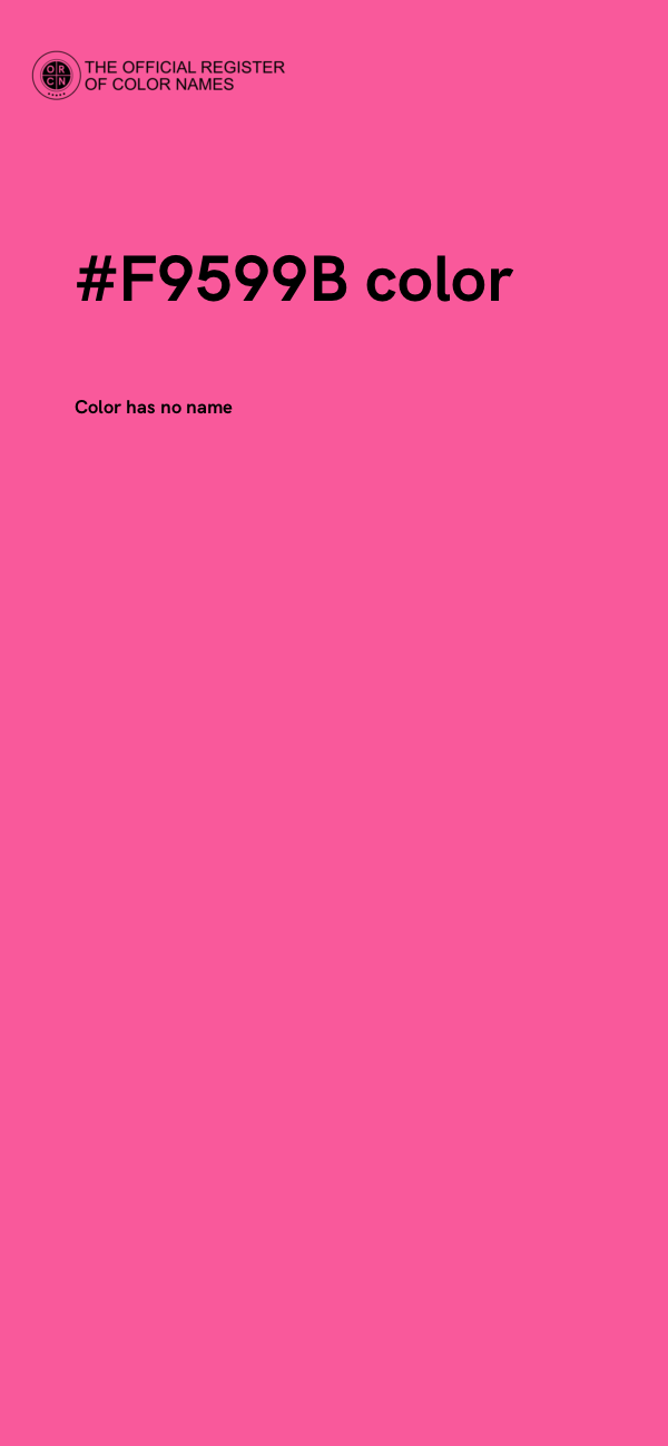 #F9599B color image