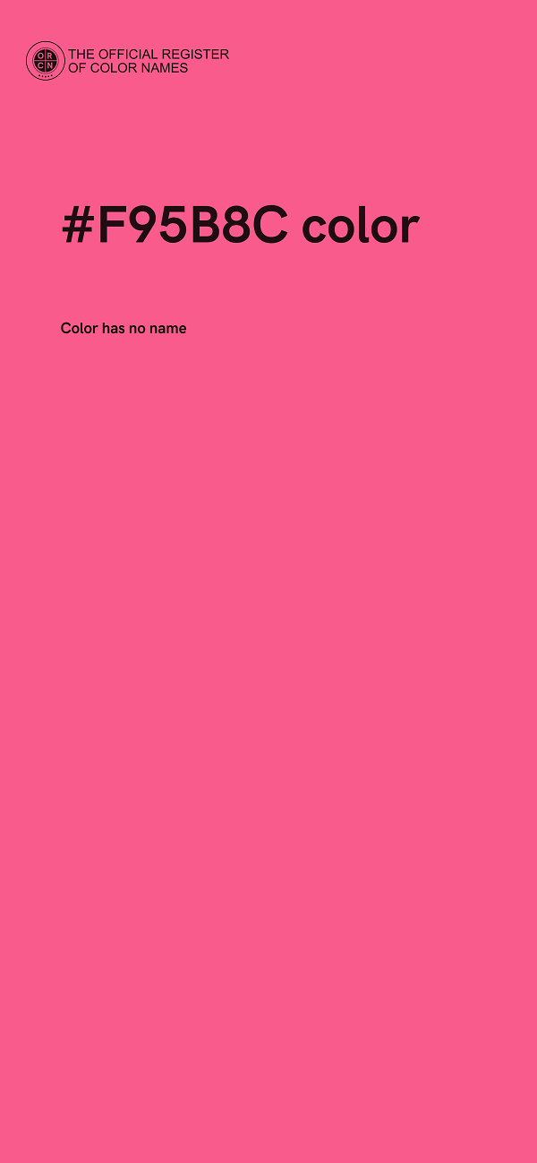 #F95B8C color image