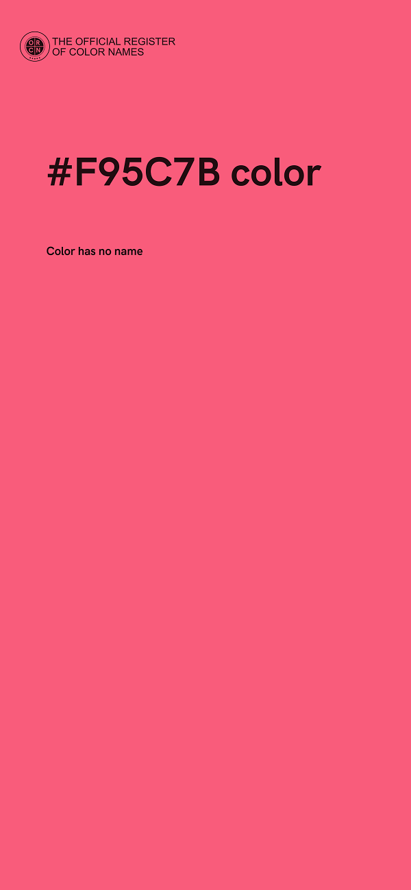 #F95C7B color image