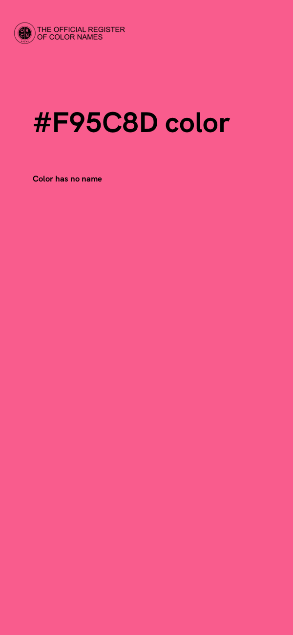 #F95C8D color image