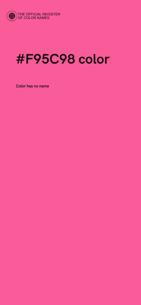 #F95C98 color image