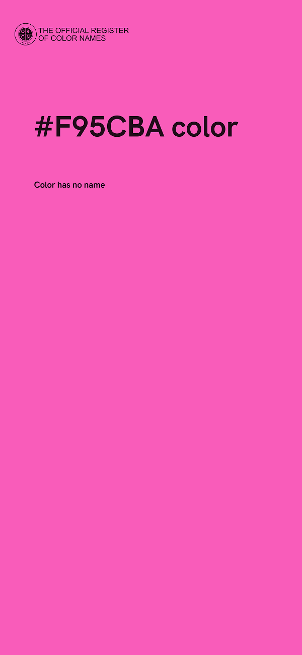 #F95CBA color image