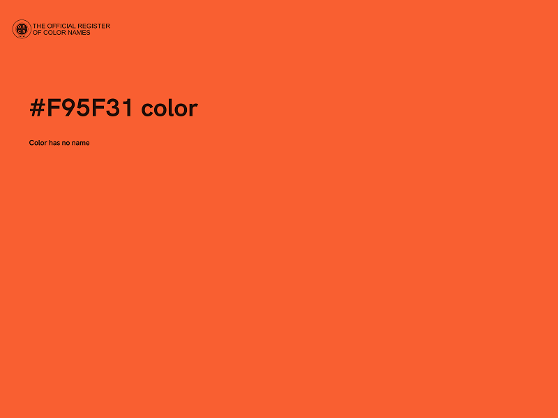 #F95F31 color image