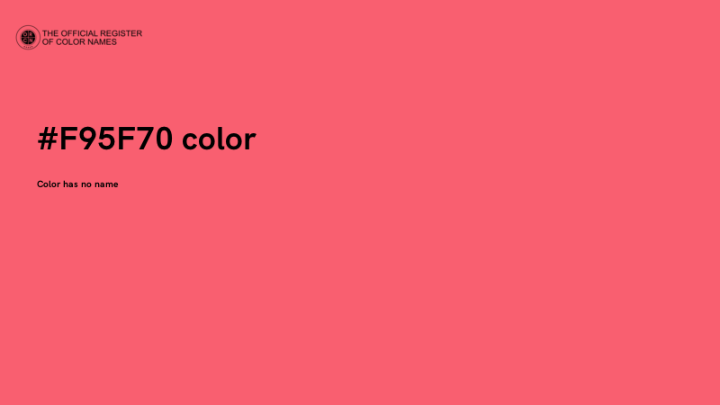 #F95F70 color image