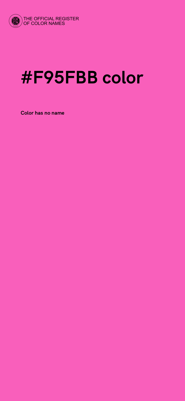 #F95FBB color image