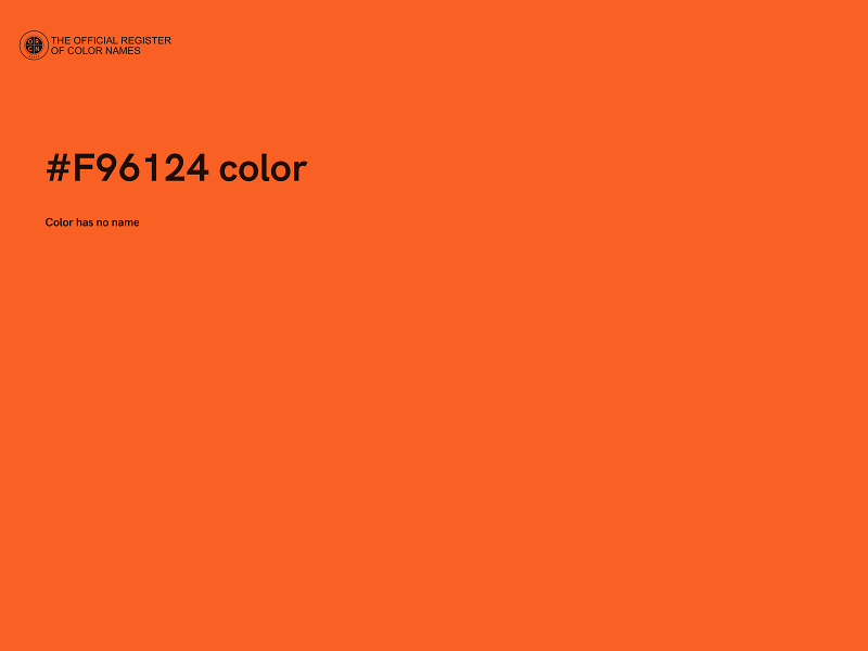 #F96124 color image