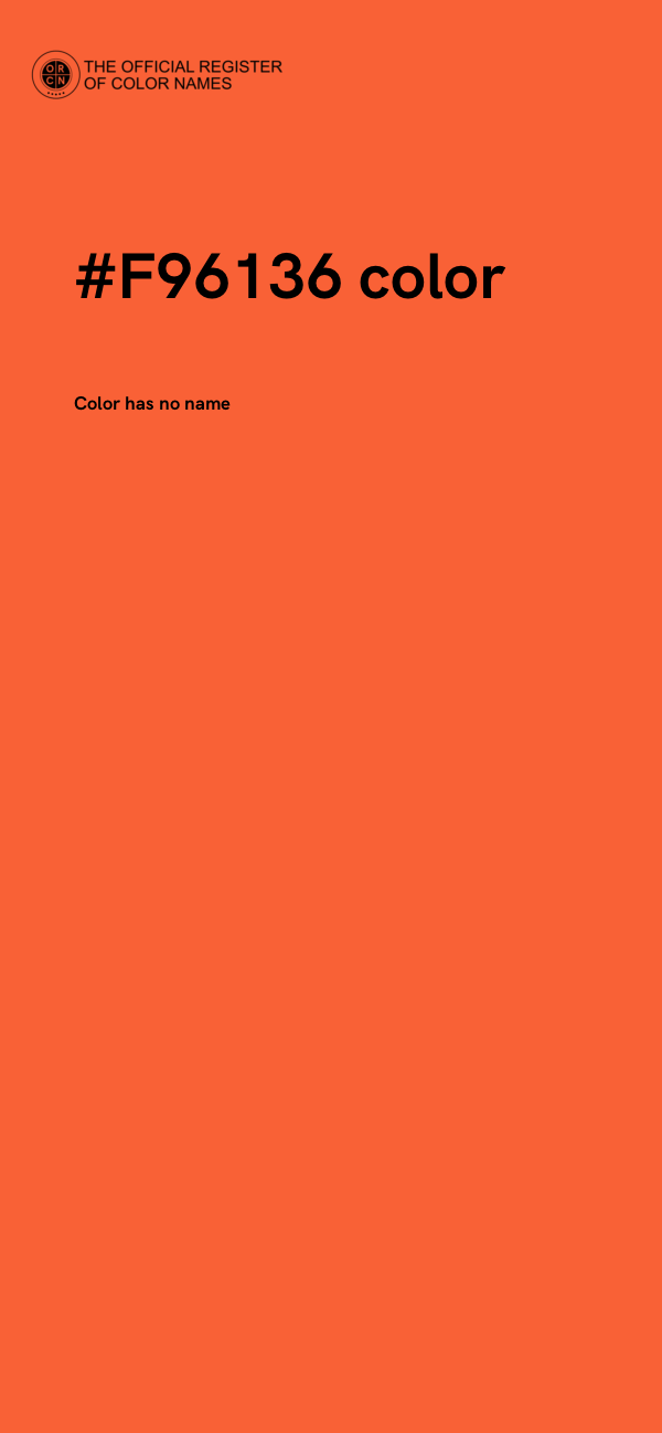 #F96136 color image