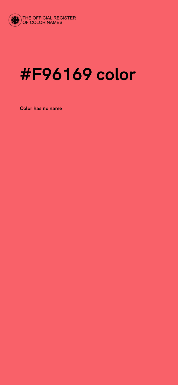 #F96169 color image