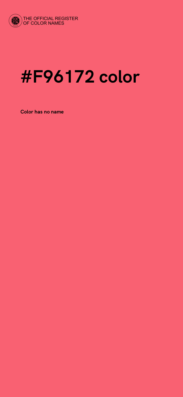 #F96172 color image