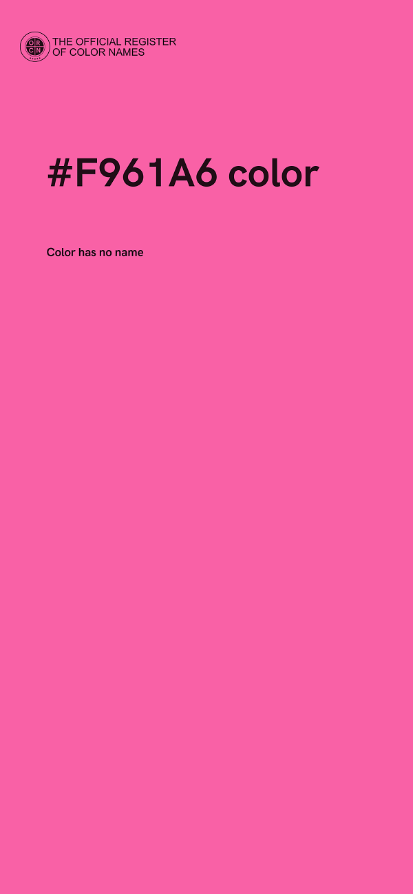 #F961A6 color image