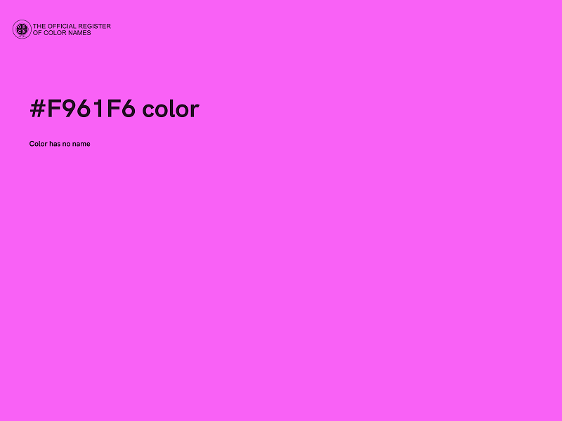 #F961F6 color image