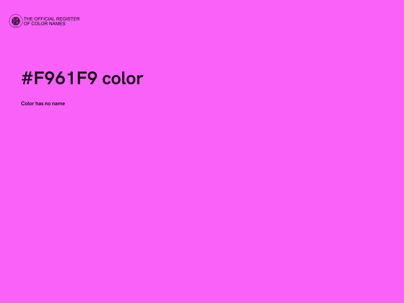 #F961F9 color image