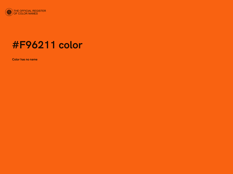 #F96211 color image