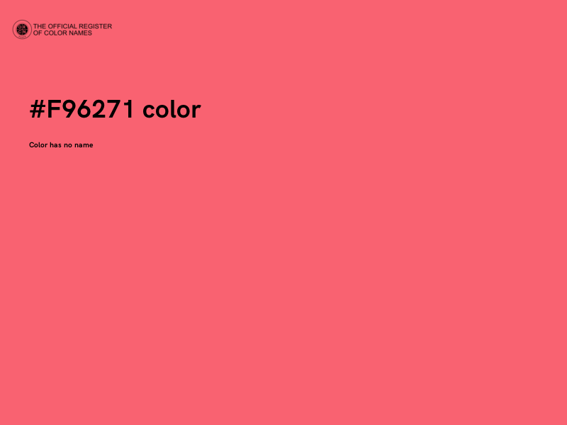 #F96271 color image