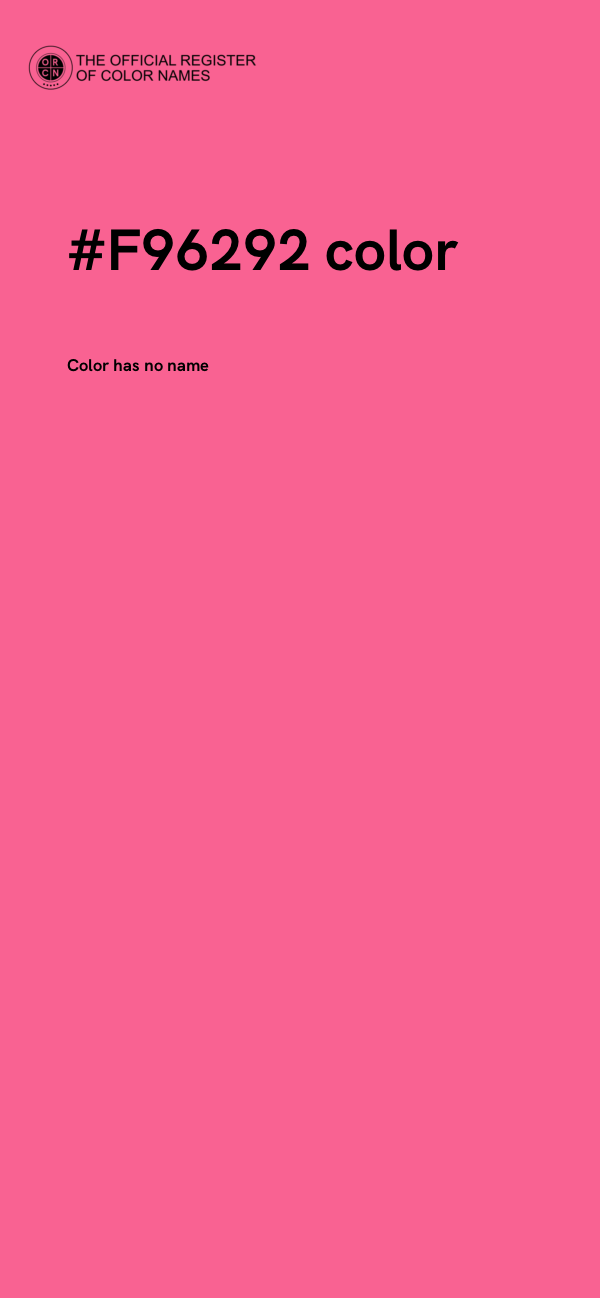 #F96292 color image