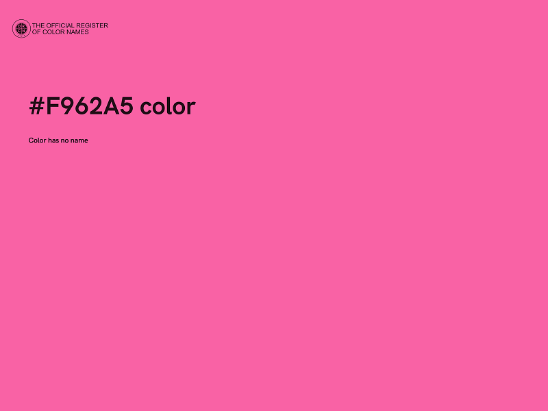 #F962A5 color image