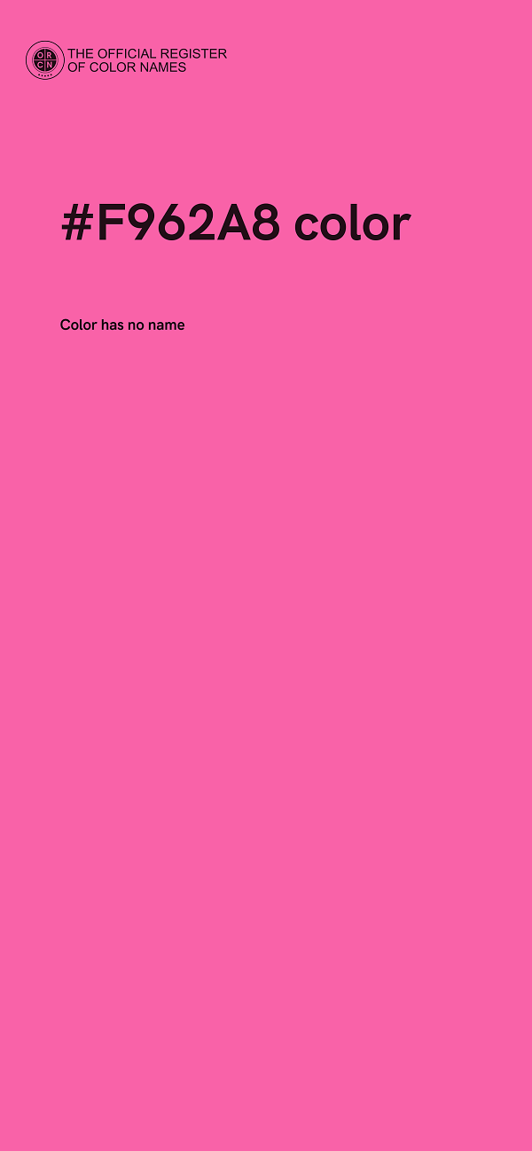 #F962A8 color image