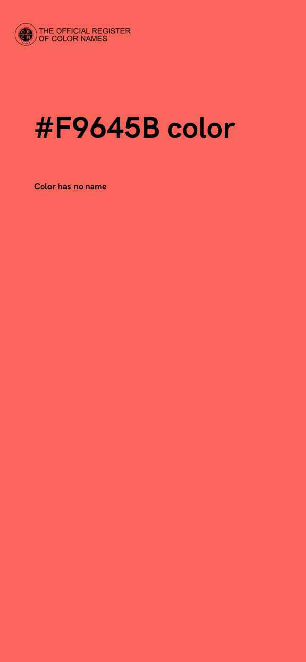 #F9645B color image