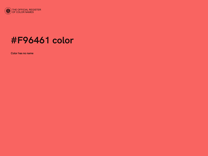 #F96461 color image