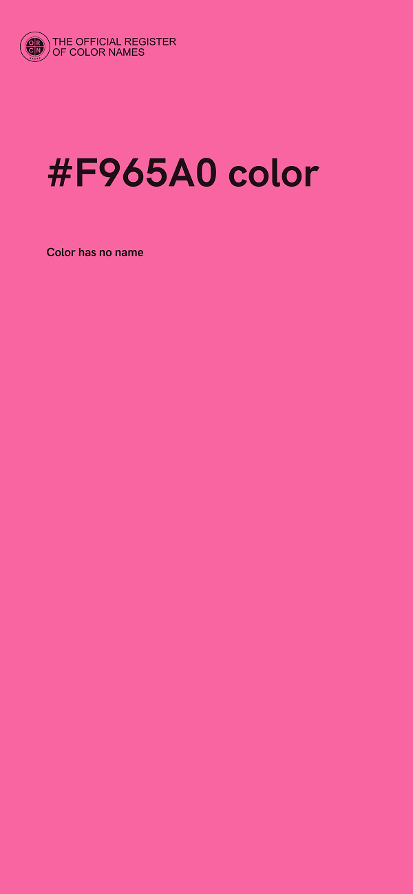 #F965A0 color image