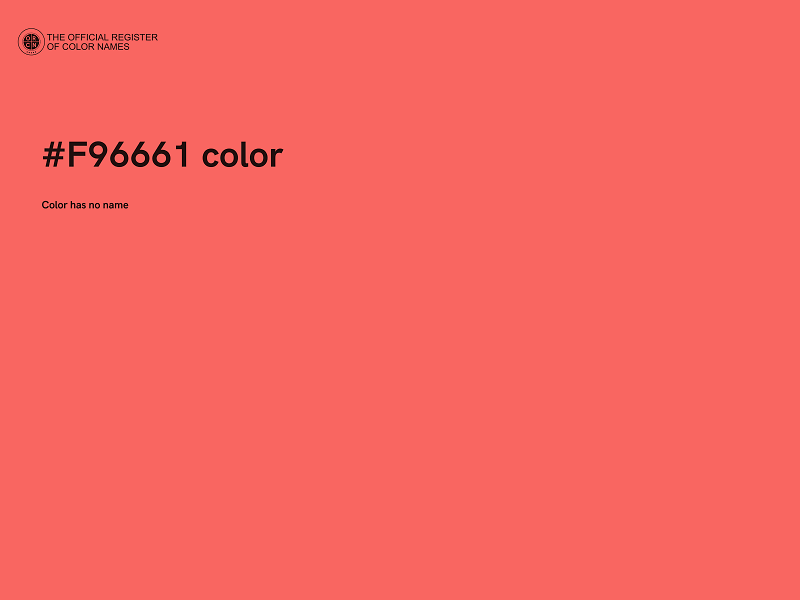 #F96661 color image