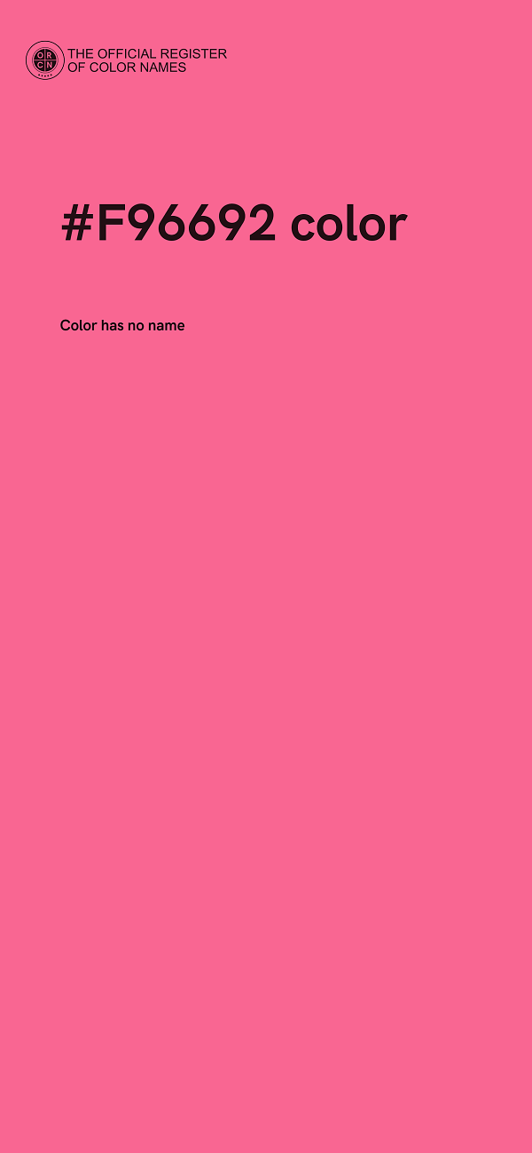 #F96692 color image
