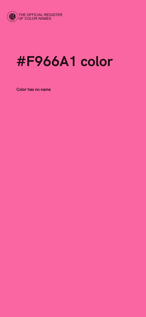 #F966A1 color image