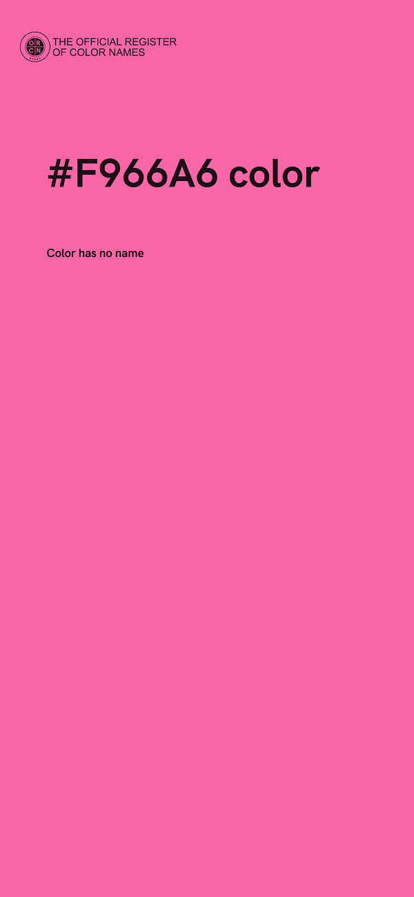 #F966A6 color image