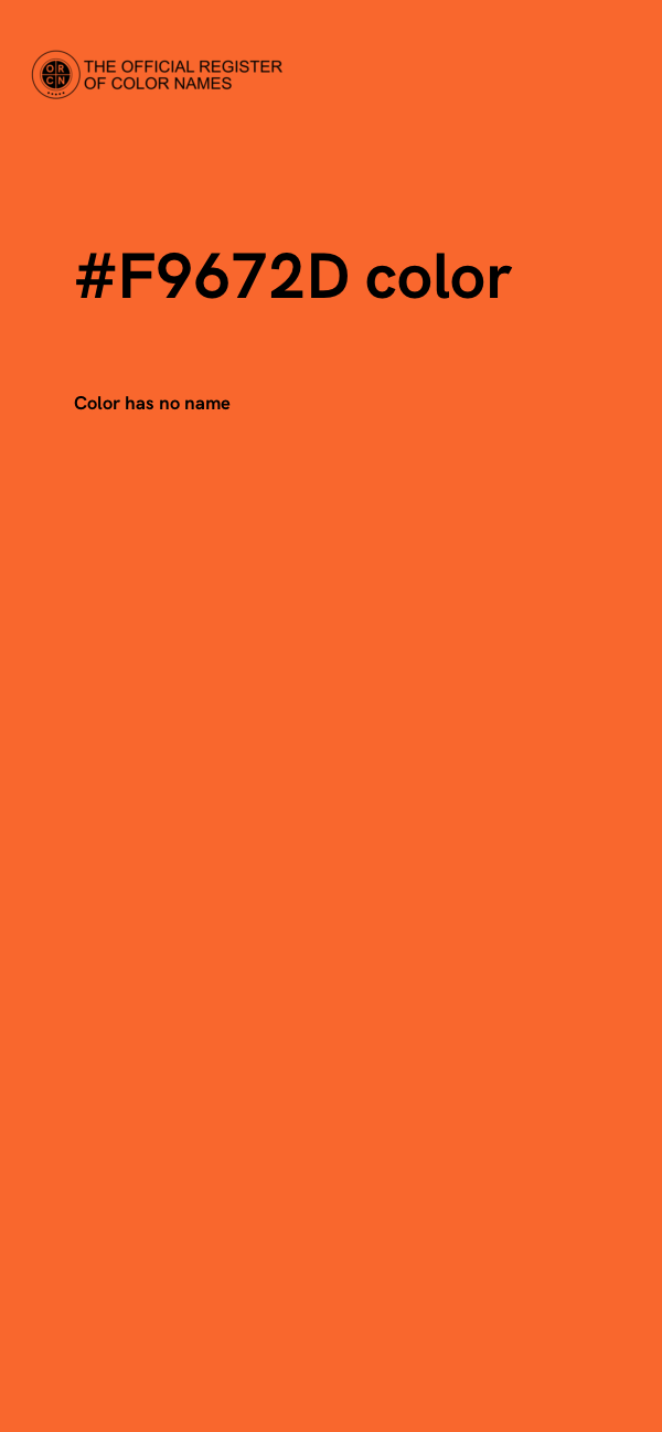 #F9672D color image