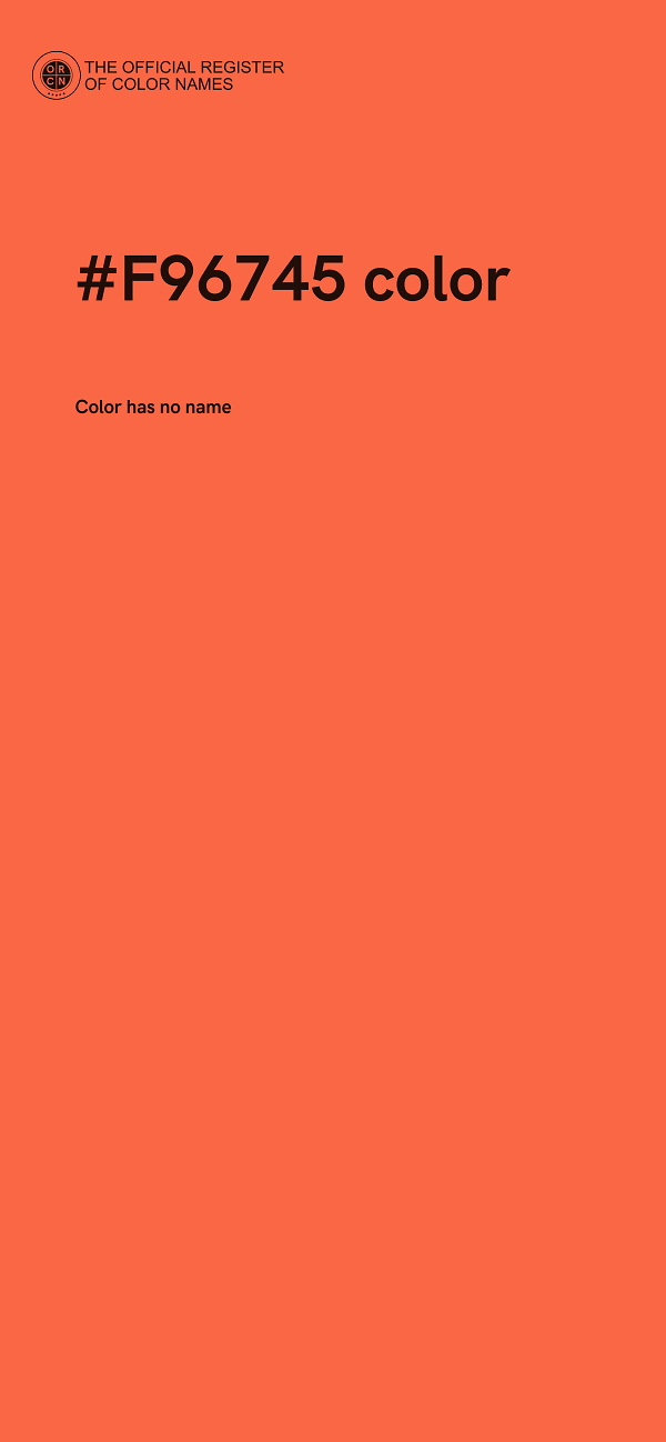 #F96745 color image